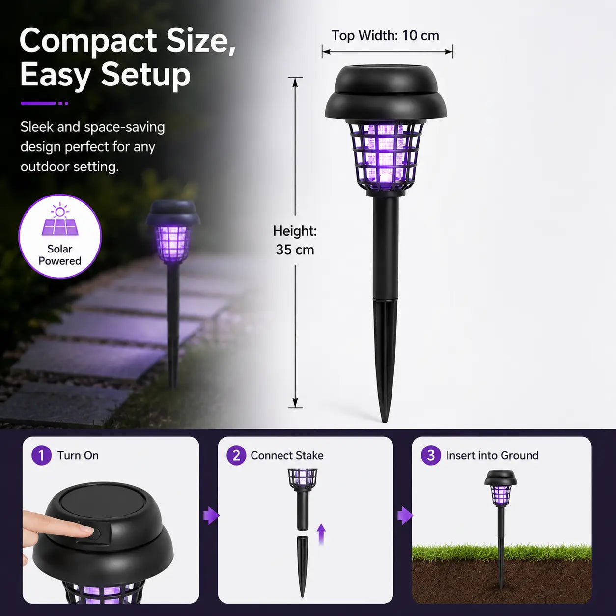 Solar Mosquito Zapper Stakes
