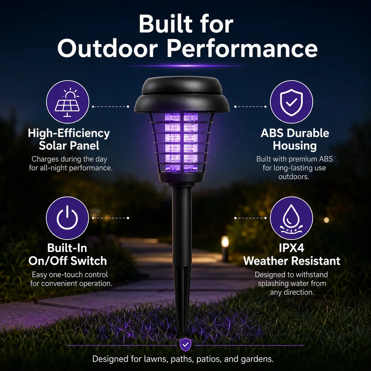 Solar Mosquito Zapper Stakes
