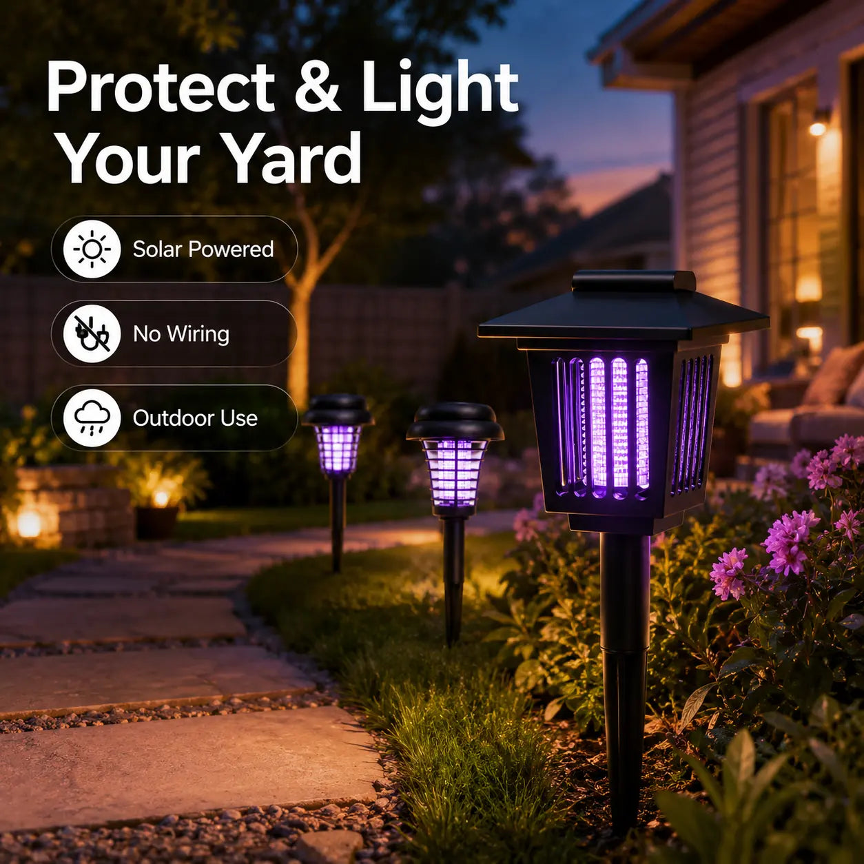 Solar Mosquito Zapper Stakes